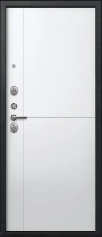 Товар Дверь A-05 черный сатин - кашемир белый DIS007334